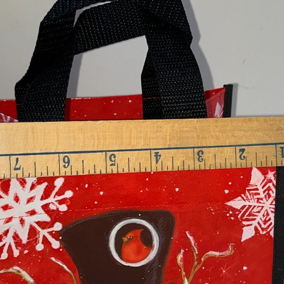 Lot of Christmas Gift/Storage Box, Tin Box, Reusable Tote Bags, Basket & Ribbon - Picture 6 of 12